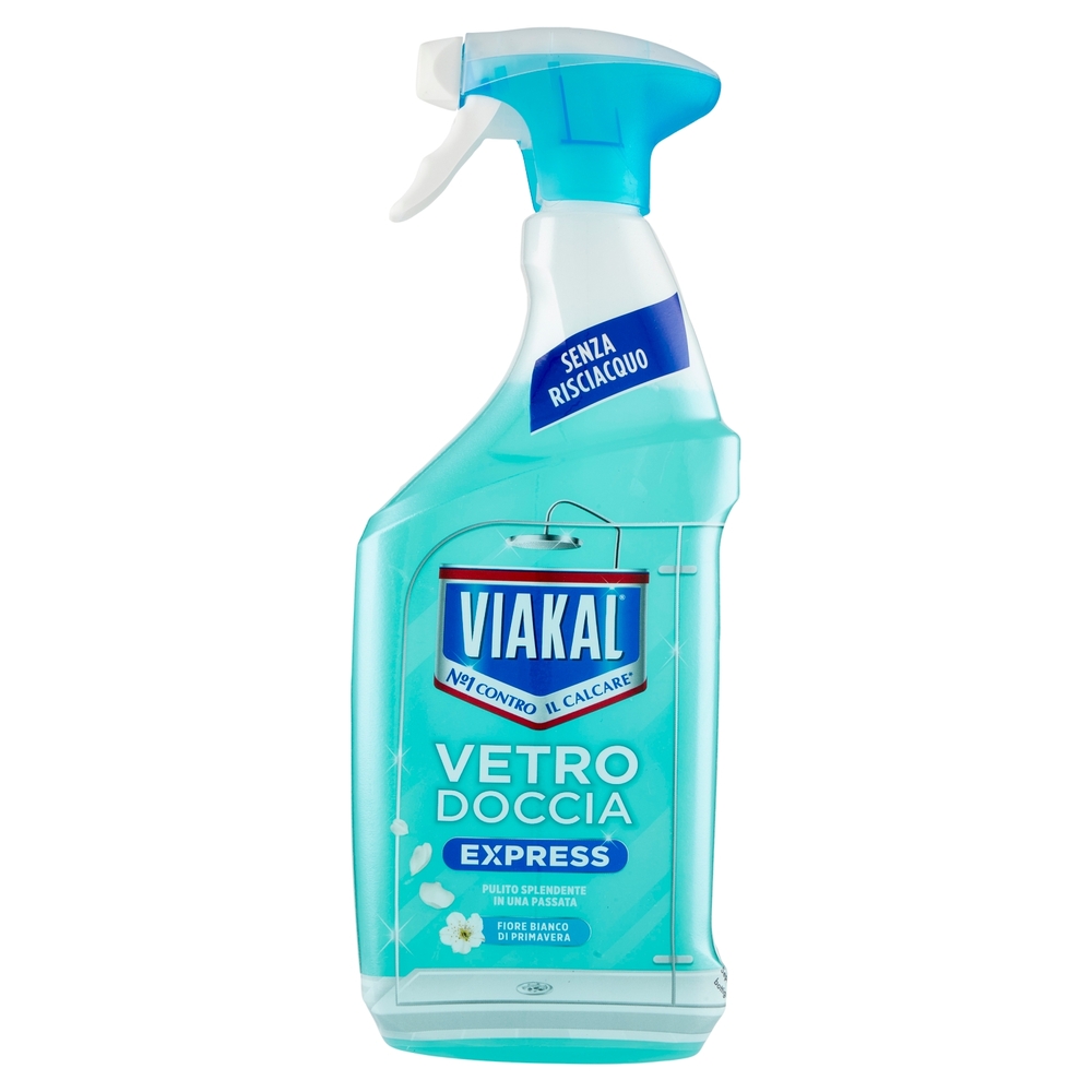 Viakal Detersivo Anticalcare Vetro Doccia Express Senza Risciacquo Spray 720 ml